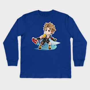 FA Chibi Tidus FFX Kids Long Sleeve T-Shirt